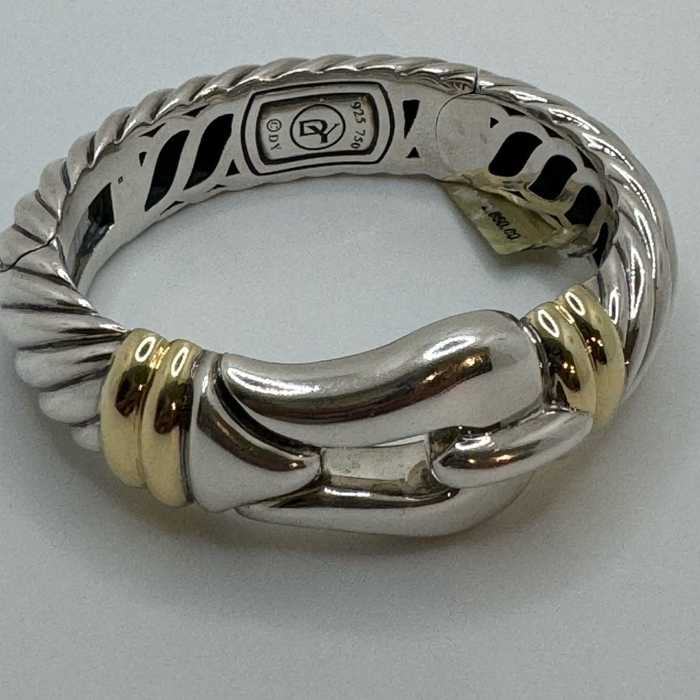 David yurman sterling silver gold bracelet